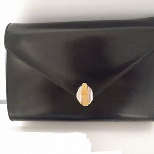 GUCCI Black Leather Crossbody Bag